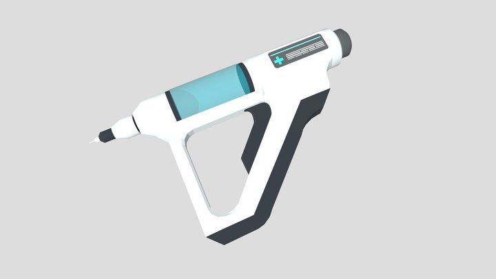 Sci-Fi Medical Injector (Low Poly) 3D Model