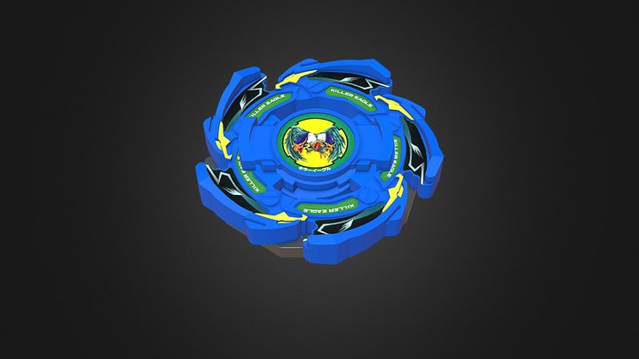 Beyblade Rapid Eagle (キラーイーグル) - 3D model by rtql8d