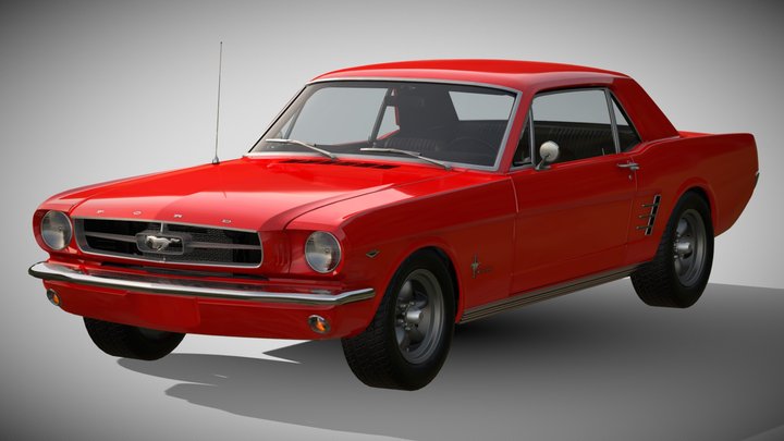 1965 Ford Mustang Coupe 289 – Modèle 3D gratuit STL