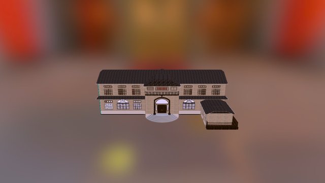 Exterior Family Home Design 3D Model
