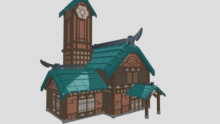 Genshim Impect House Inazuna 3D Model