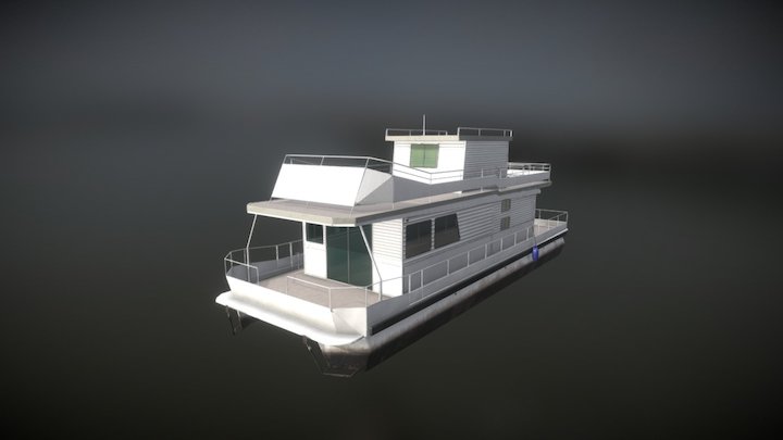Houseboat 3D Model