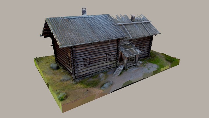 Fotog. Seurasaaren ulkomuseo Kaukolan Savutuvat 3D Model