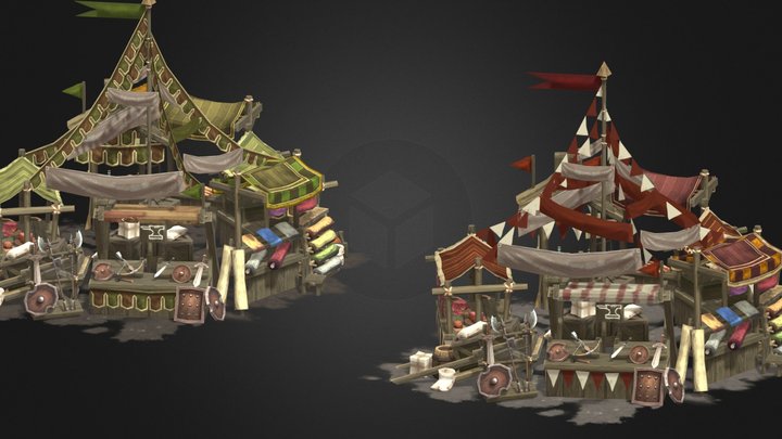 Medieval Market 3D Model