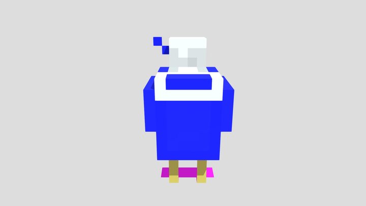 Sans Chicken 3D Model
