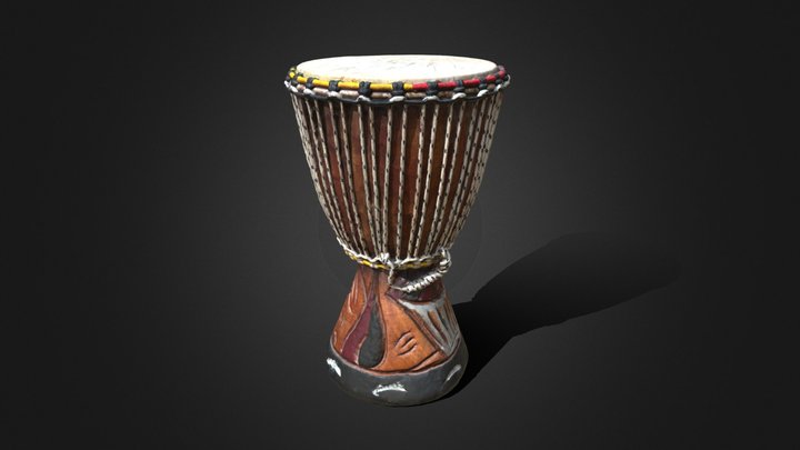 Djembé - African drum - Scan 3D Model