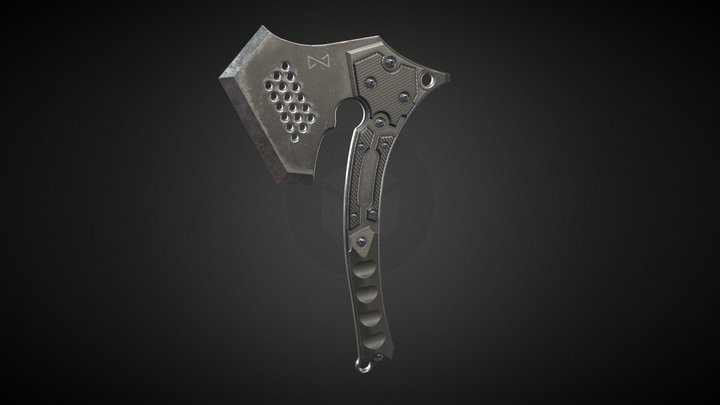 tactical axe 3D Model