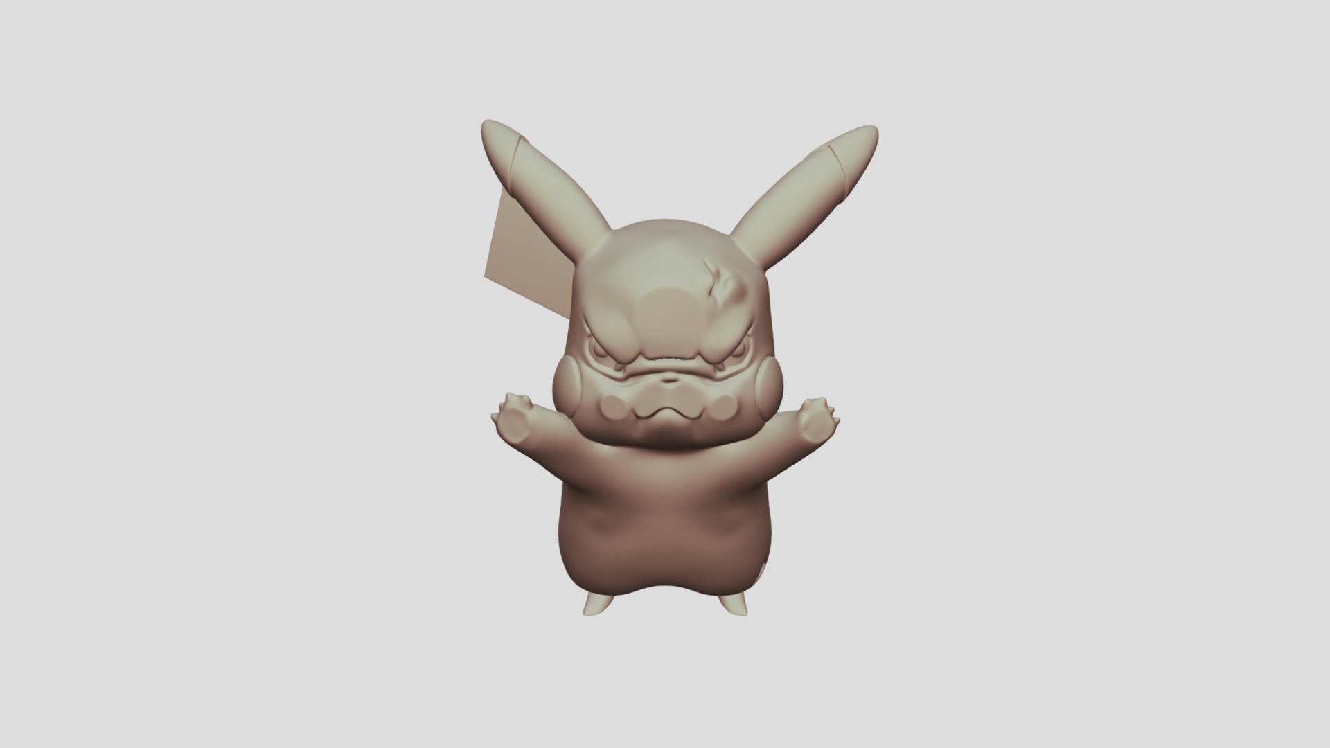 Angry Pikachu - Download Free 3D model by cb6004397 [6db15db] - Sketchfab