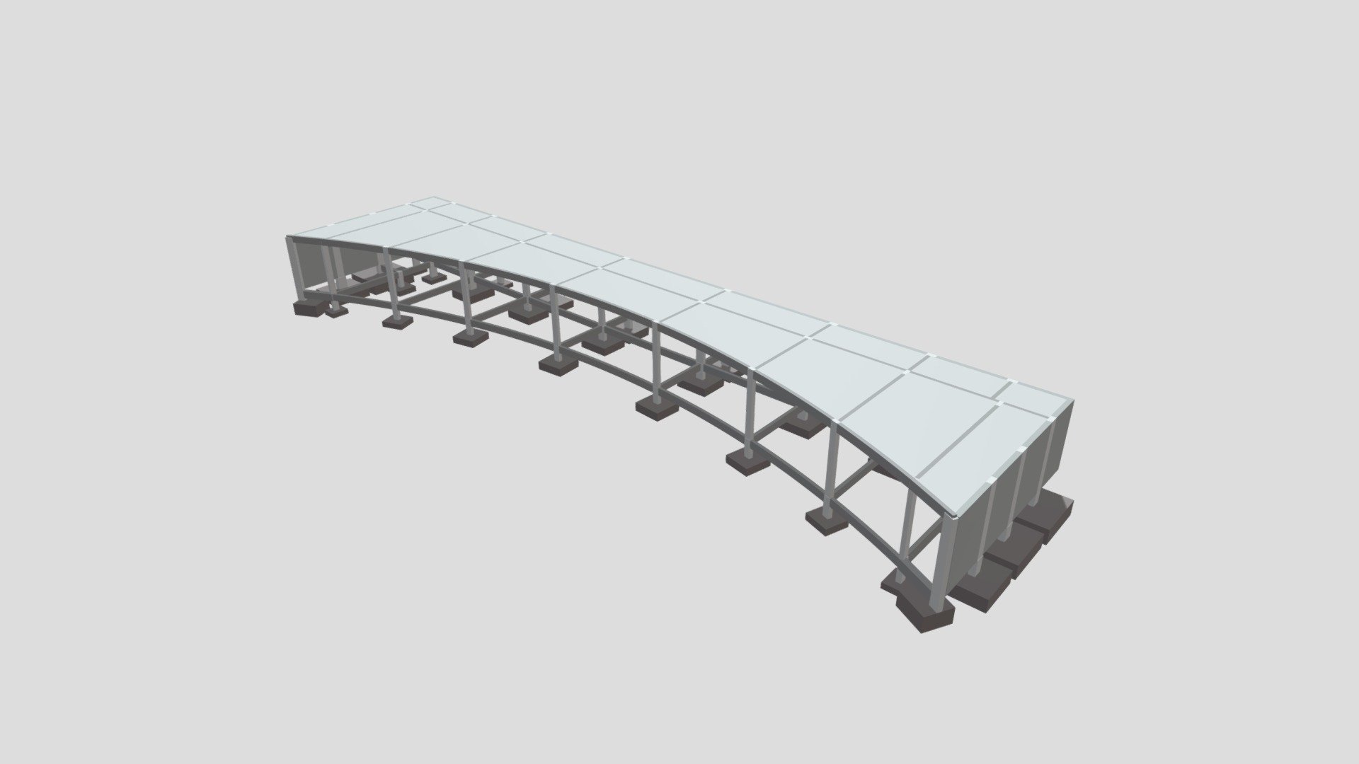 Estrutura de Concreto Armado - Espaço Food - 3D model by ...