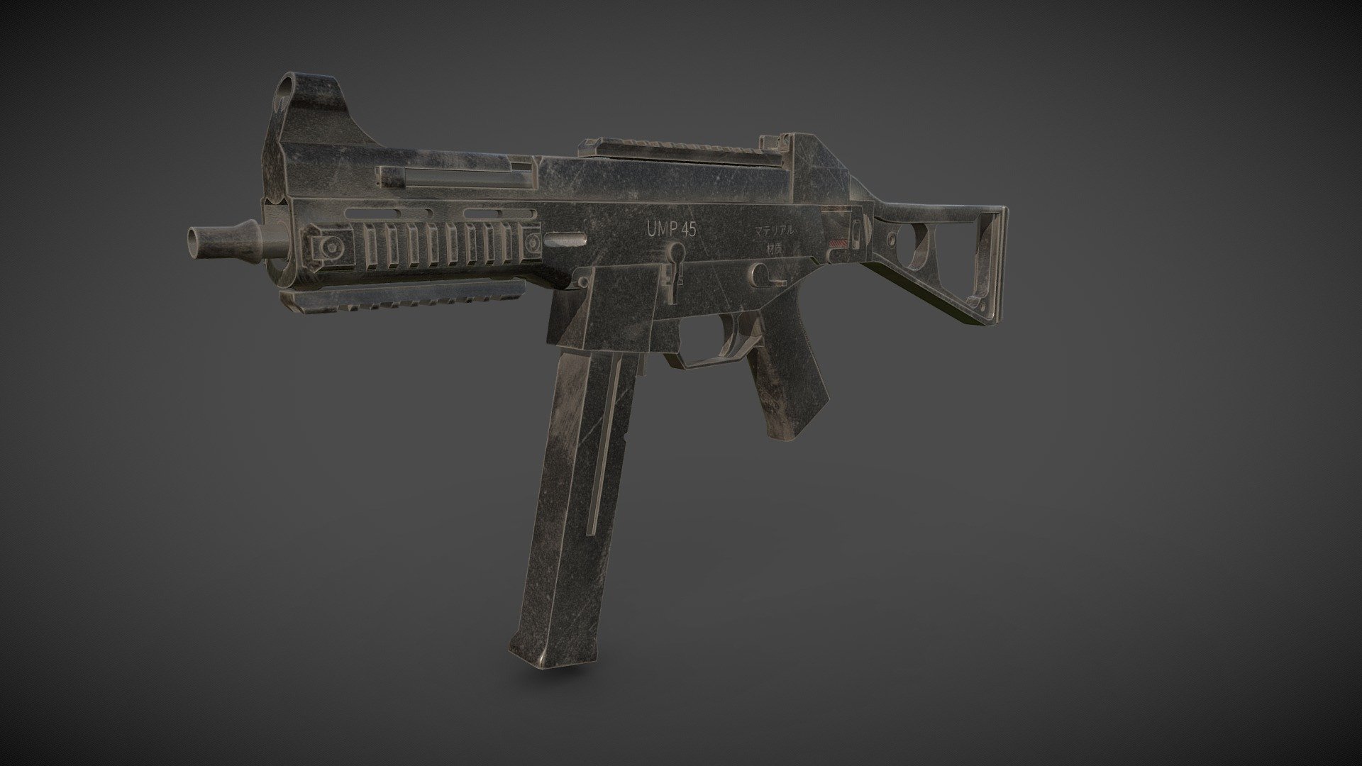 UMP - Model and Textures Low-poly - 3D model by surajsingh4 [6db1885 ...