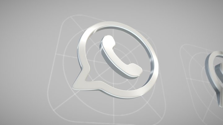 whatsapp logo 3d by sealtilburg on DeviantArt