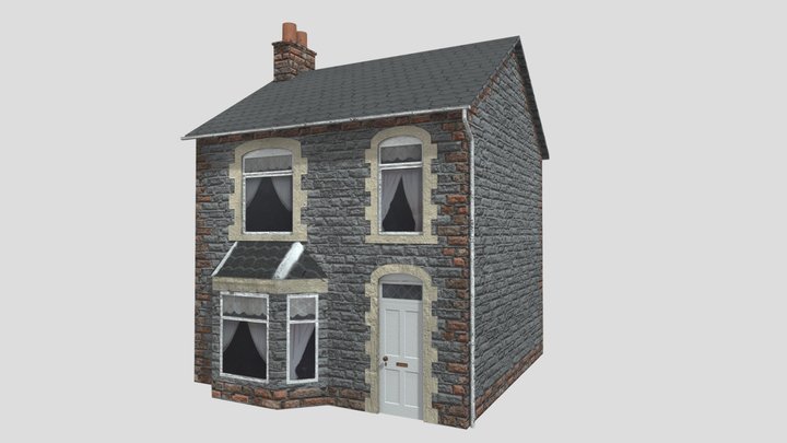 UK Brick House 1 3D Model