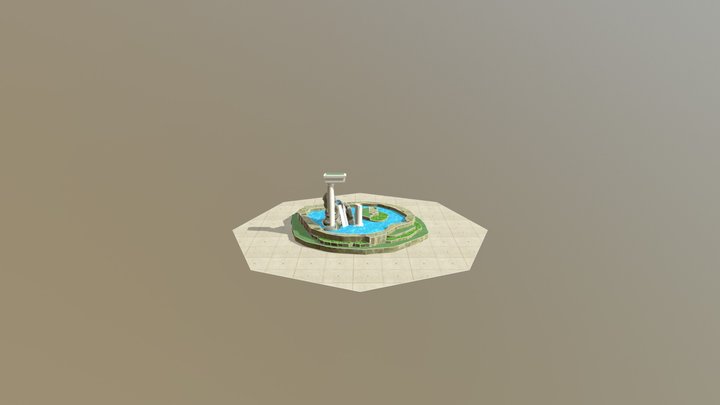 Водопад 3D Model