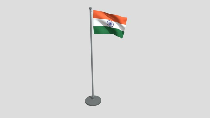 Animated Flag Of India – Gratis 3D-model STL