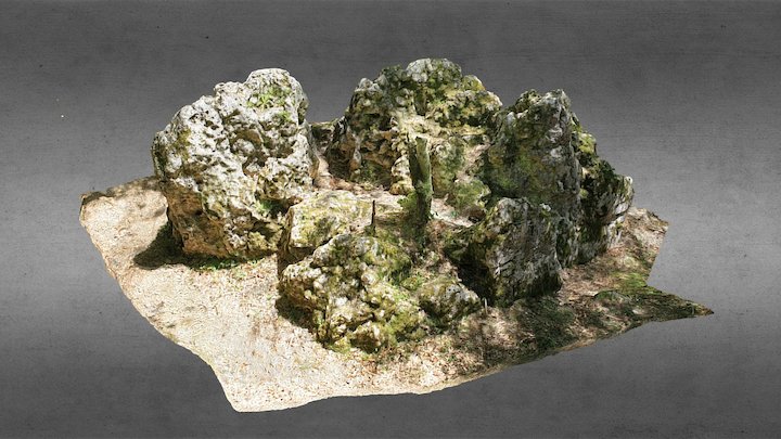 L'outar du Loup à Sault - Roche calcaire 3D Model