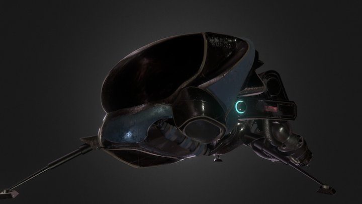 Space explorer's ship 3D Model
