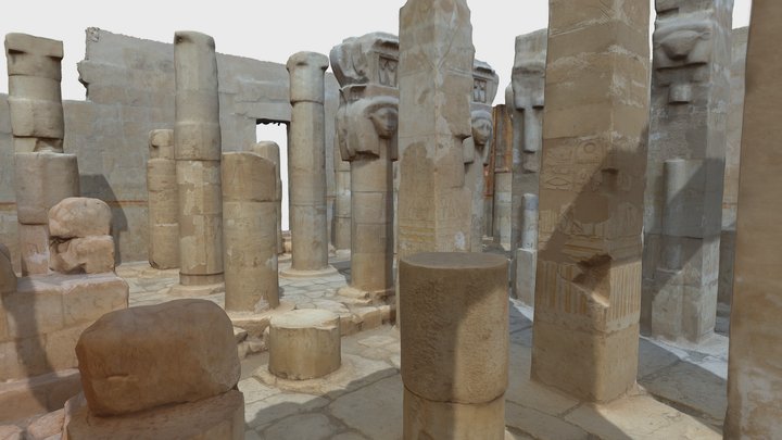 Hypostyle Hall of the Hathor Shrine 3D Model
