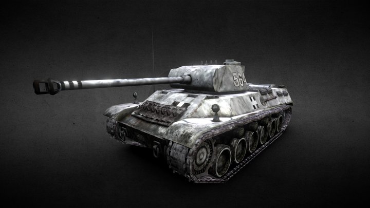 M43 Tas heavy tank - game asset 3D Model
