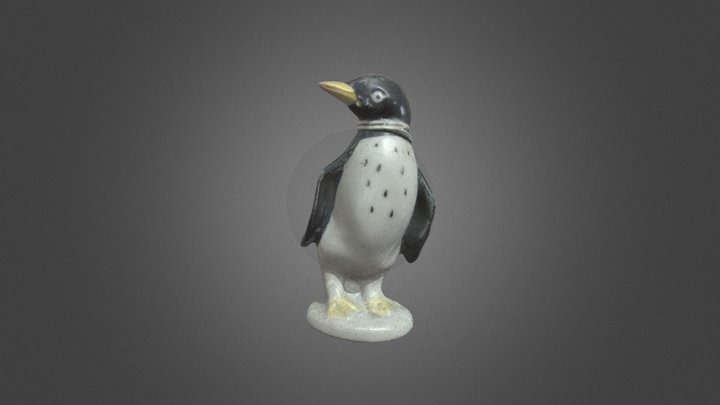 Hancock Antarctic Collection Ceramic Penguin 3D Model