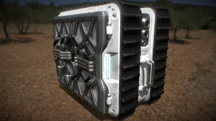 Sci Fi Mobile Cargo Module 3D Model