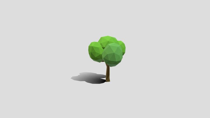 Leafy Tree - Low poly 3D Model