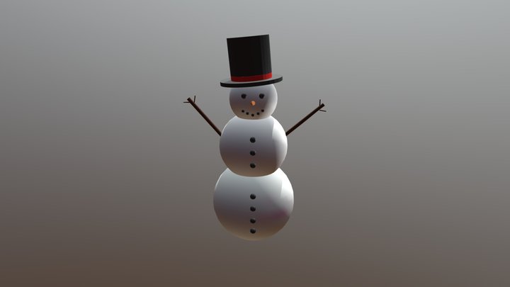 Snowman 3D Model