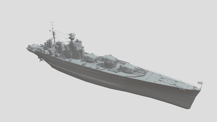Battleship Lenin USSR 3D - Link in Description 3D Model