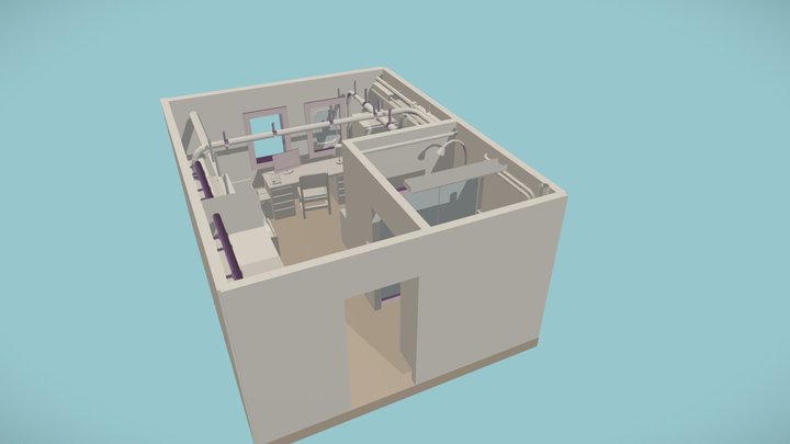 3DAsset_LivingArea-notextures 3D Model