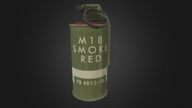M18 Smoke Grenade 3D Model