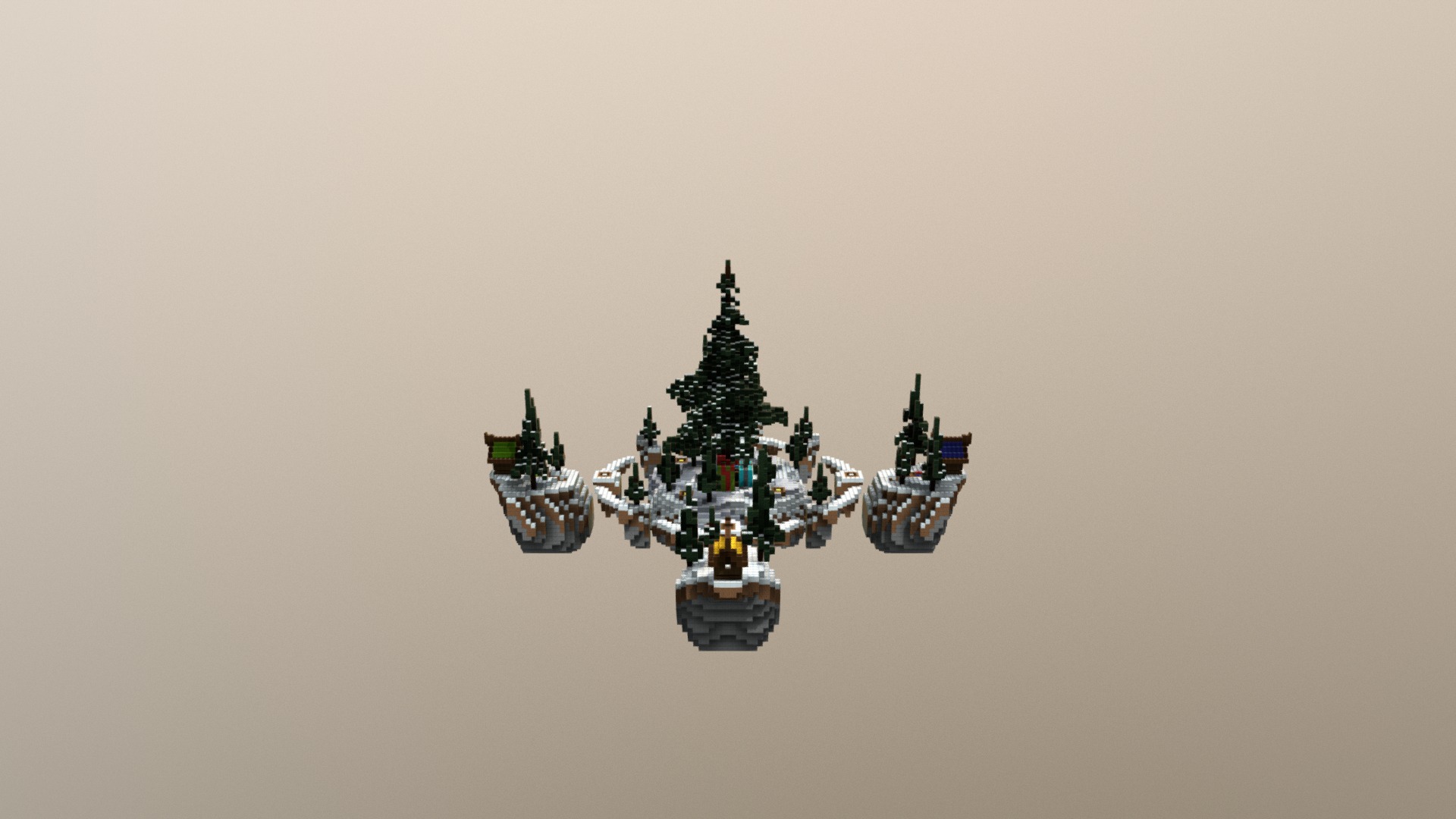 3D model Winter Forest 4×4 BedWars - This is a 3D model of the Winter Forest 4x4 BedWars. The 3D model is about a group of small boats.