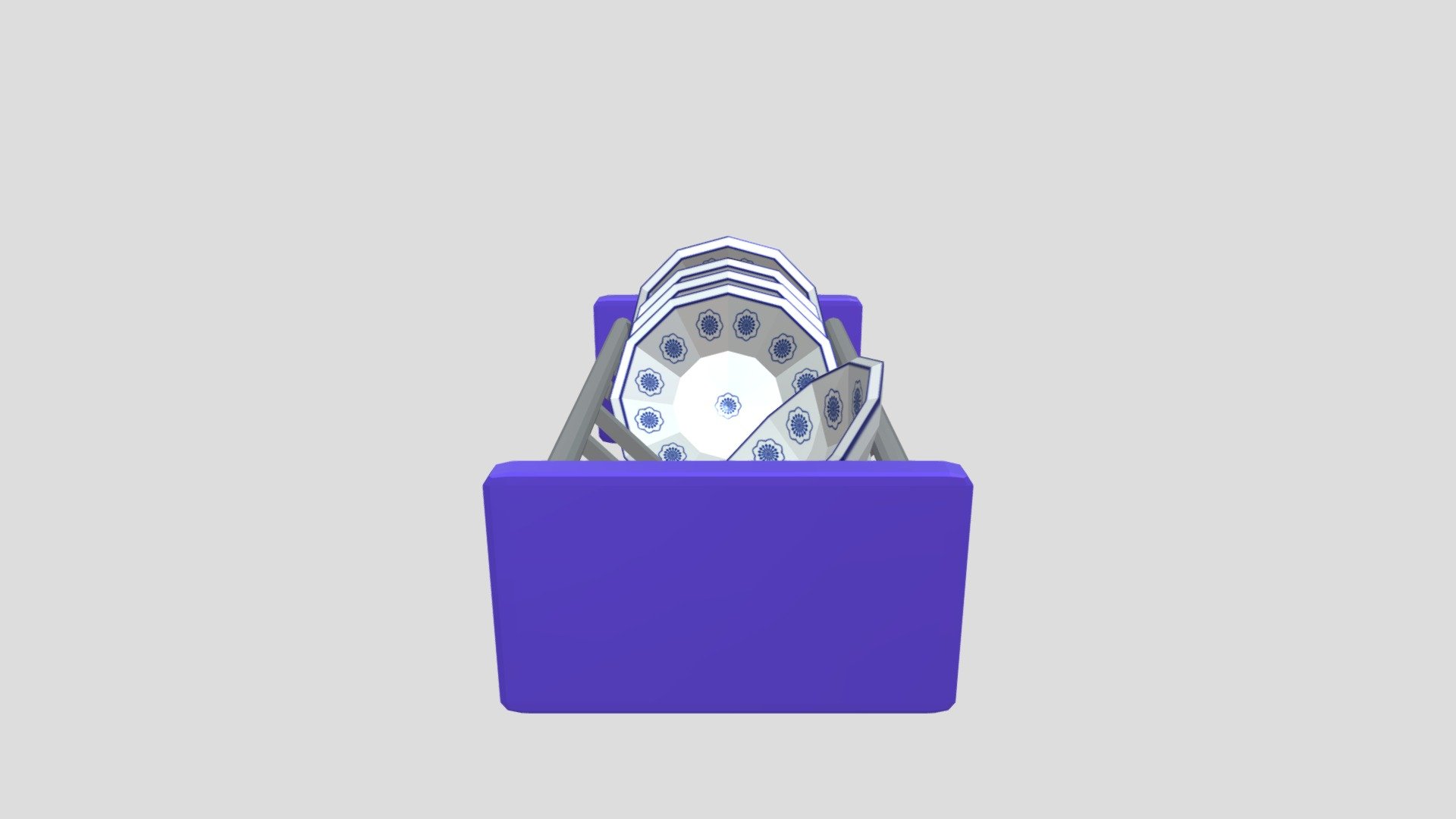 Low Poly Dish Rack