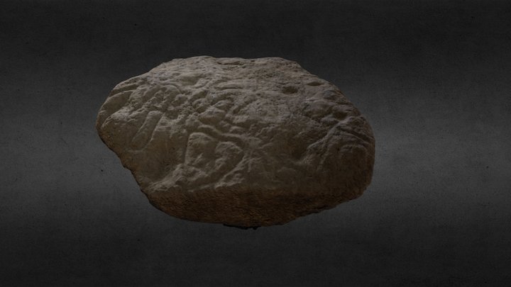 Roca Natural Petroglifos 3D Model
