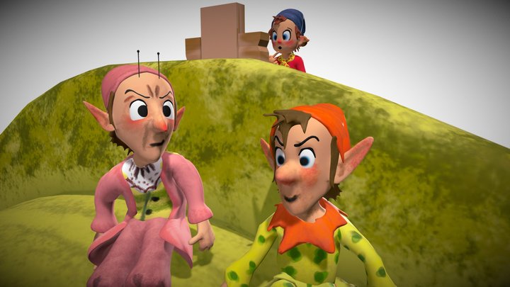 noddy and the strawberrys 3D Model