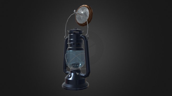 Lantern With a Wall Hook 3D Model