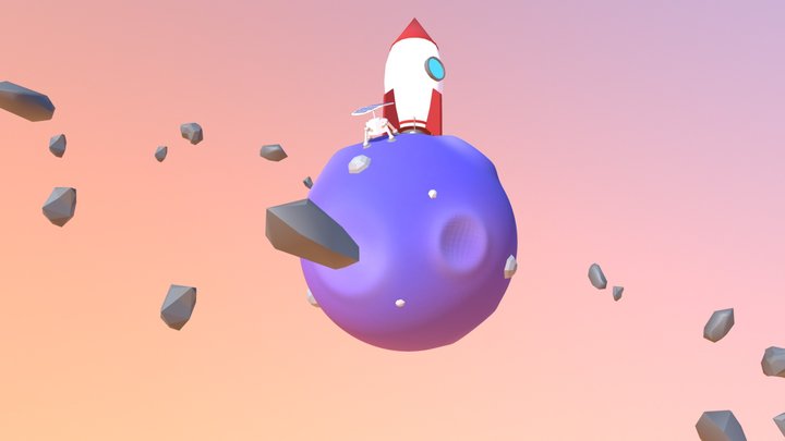 On the Moon 3D Model