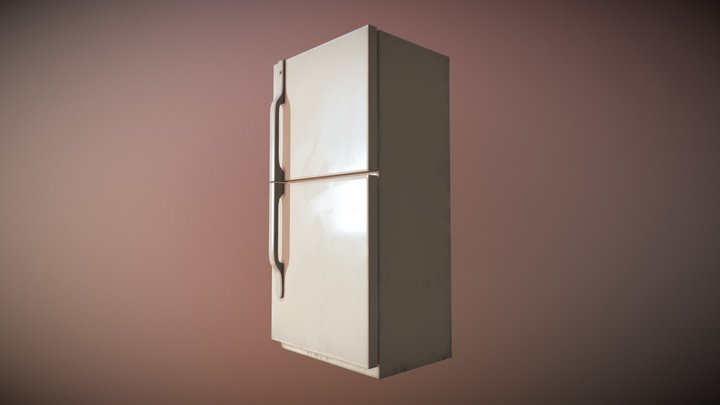 Game Ready Refrigerator 3D Model