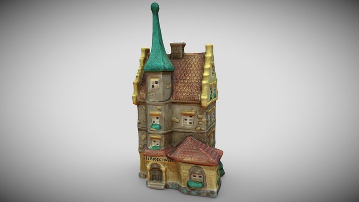 Christmas Tealight Castle Hotel (Photogrammetry) 3D Model