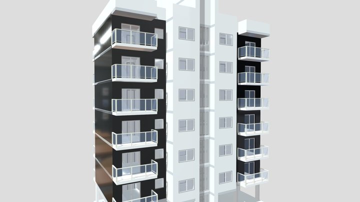 Appartments building - BIMserver.center 3D Model