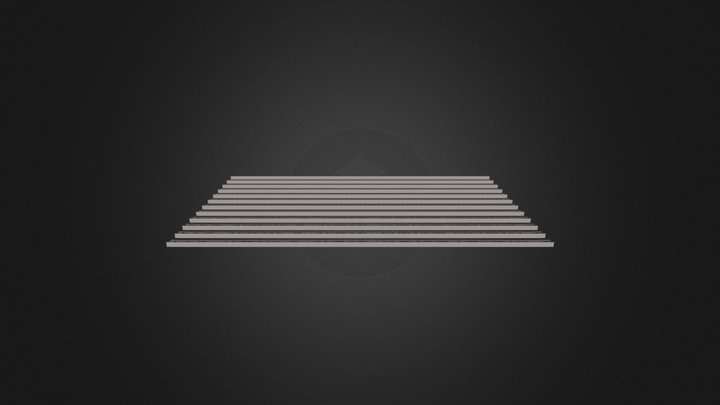 Moulding 1/4" Scale 3D Model