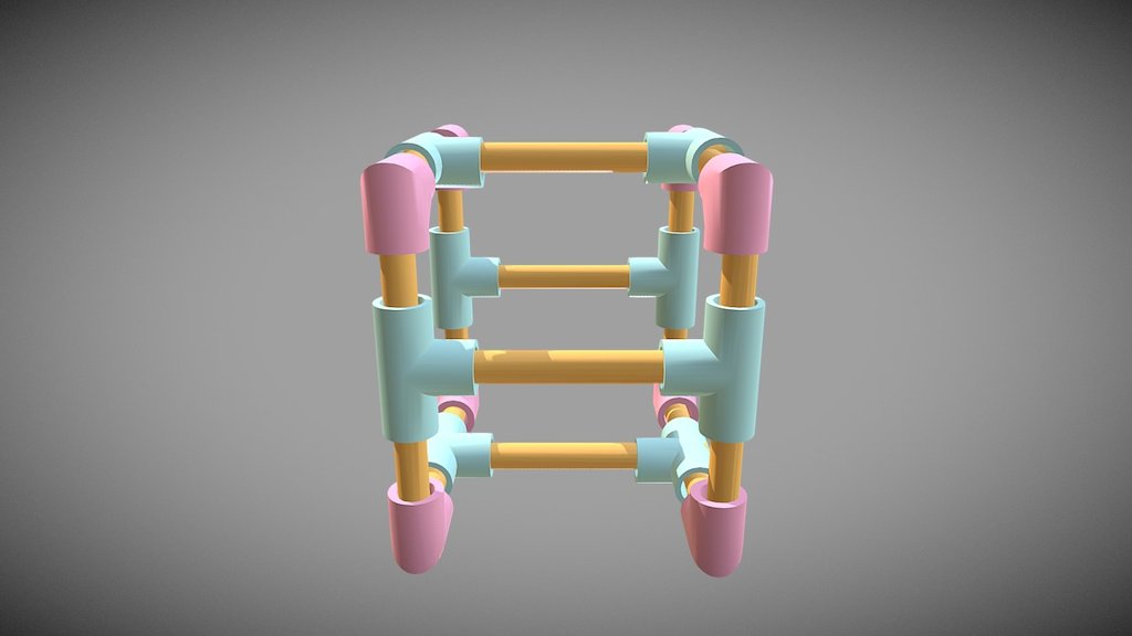 CUBE PVC PIPE - 3D model by andregm3 [6dc3114] - Sketchfab