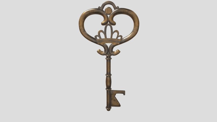 Old Key 3D Model