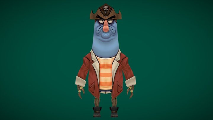 Capitão Falange (As trapalhadas de Flapjack) 3D Model