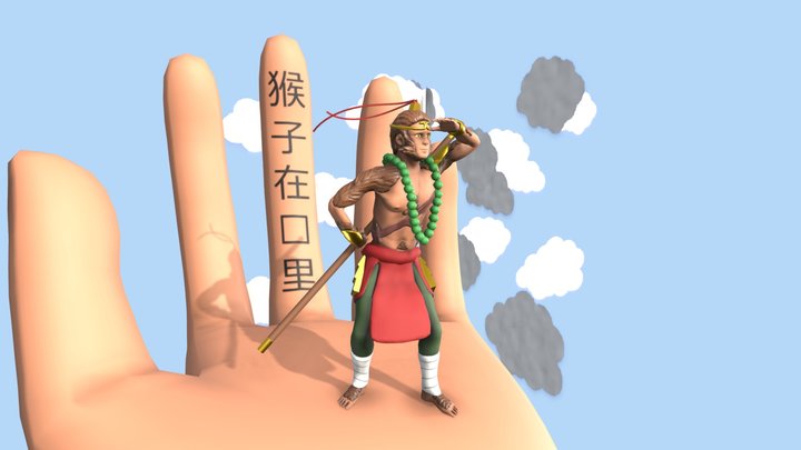 Son Wukong, The King of Monkeys 3D Model