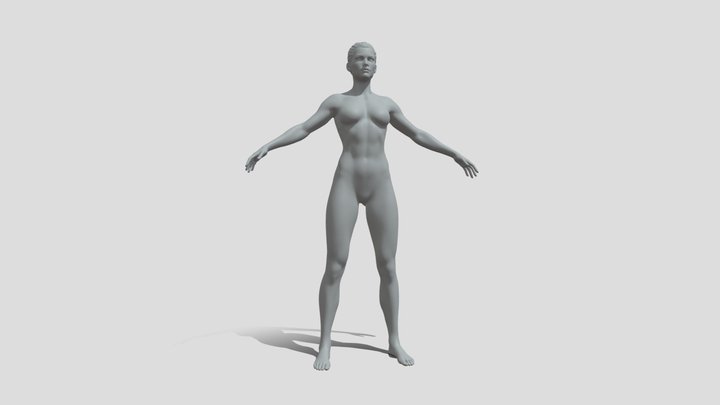 Female Custom Basemesh 3D model 3D Model