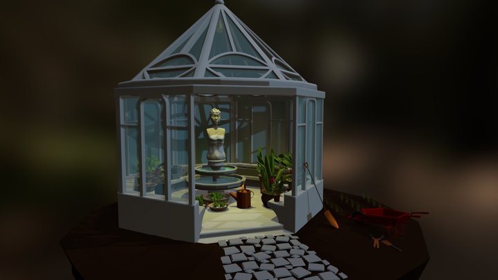 Greenhouse's statue 3D Model