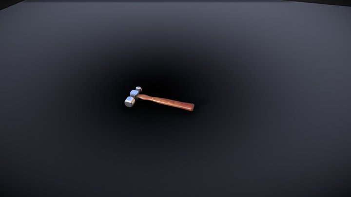 Ball Peen Hammer 3D Model