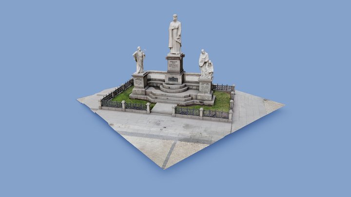 Monument to Princess Olga - Kyiv, Ukraine 3D Model