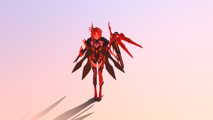 Vermillion Knight | Honkai Impact 3 3D Model