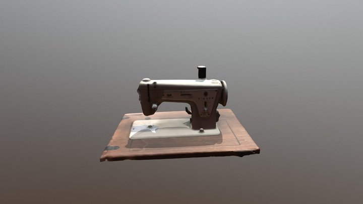 Sewing Machine Close-up 3D Model