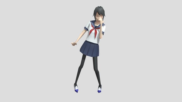Yandere Simulator- JoJo Pose (Low poly) 3D Model